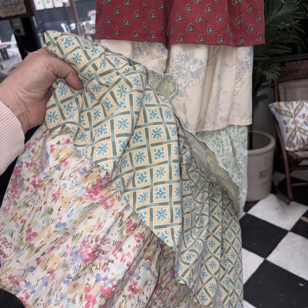 Handmade Prairecore Ruffle Country Western Patchwork Skirt Brand New Handmade M - Picture 4 of 7